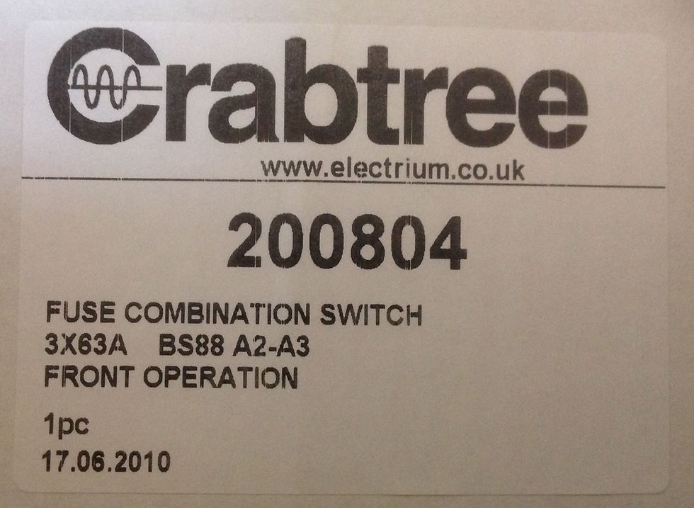 Thumbnail: Crabtree Fusestar 63A Fused Switch Isolator 190633NF