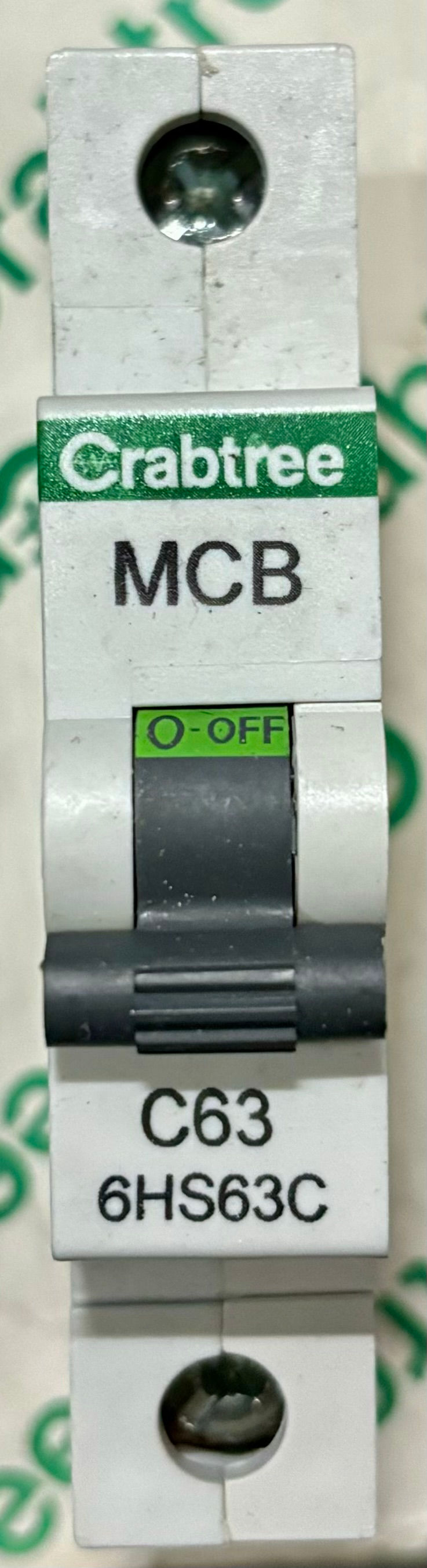 Crabtree 6HS63C C63 MCB 63A Type C