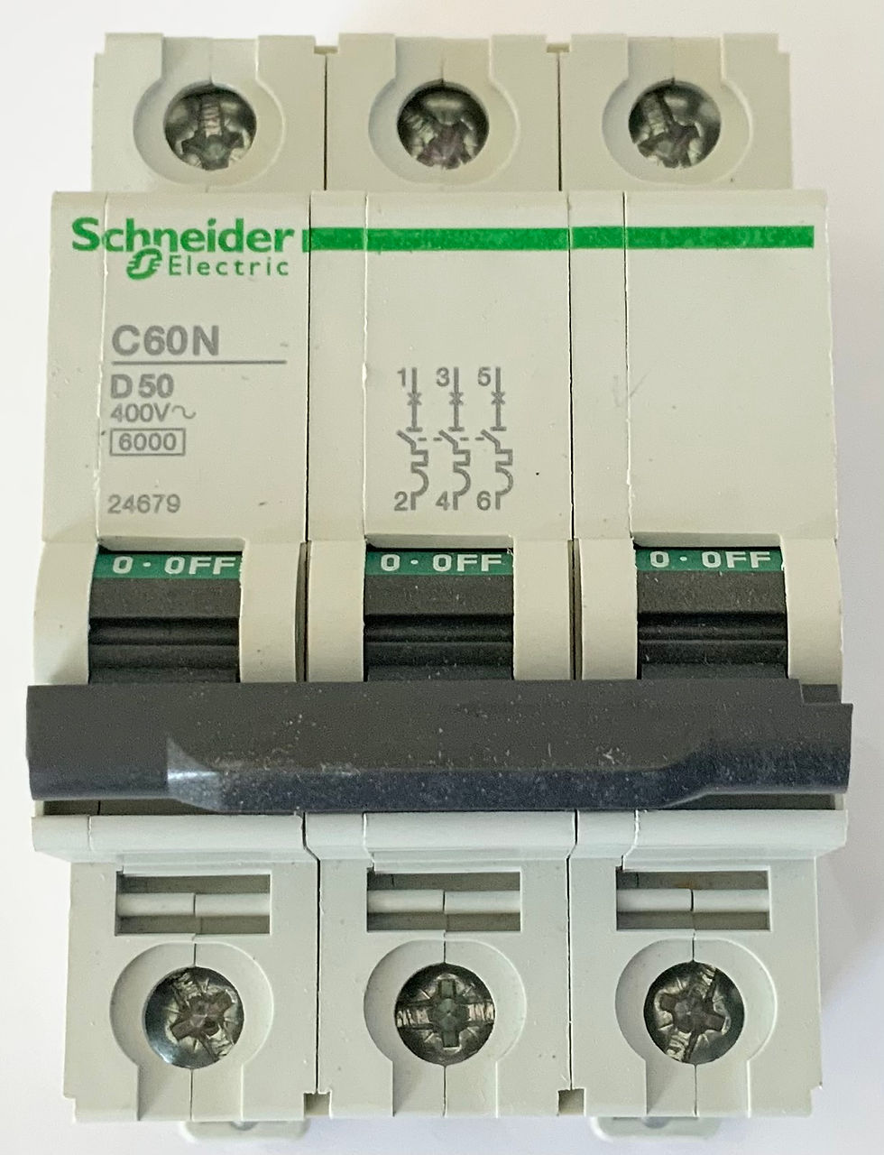 Schneider C60N D50 MCB 3P Type D 50A 24679