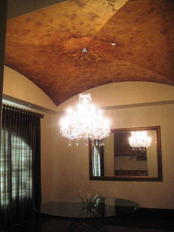 Faux finish ceiling