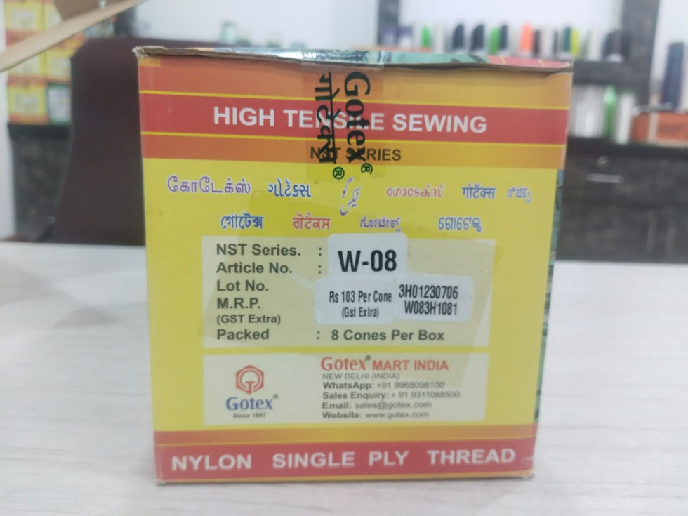 Miniature : Fil de nylon transparent Gotex W-08