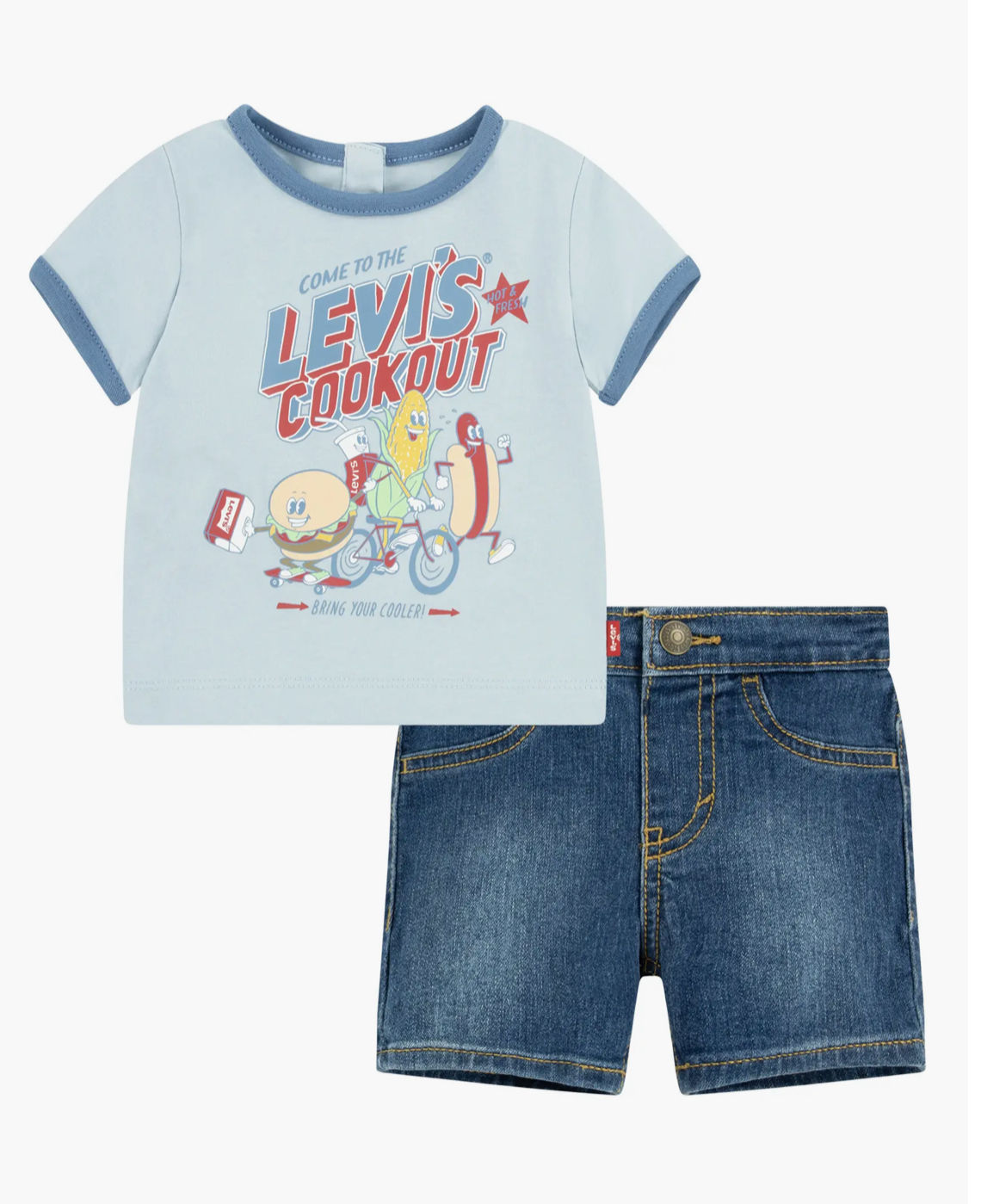 Levi’s denim shorts set