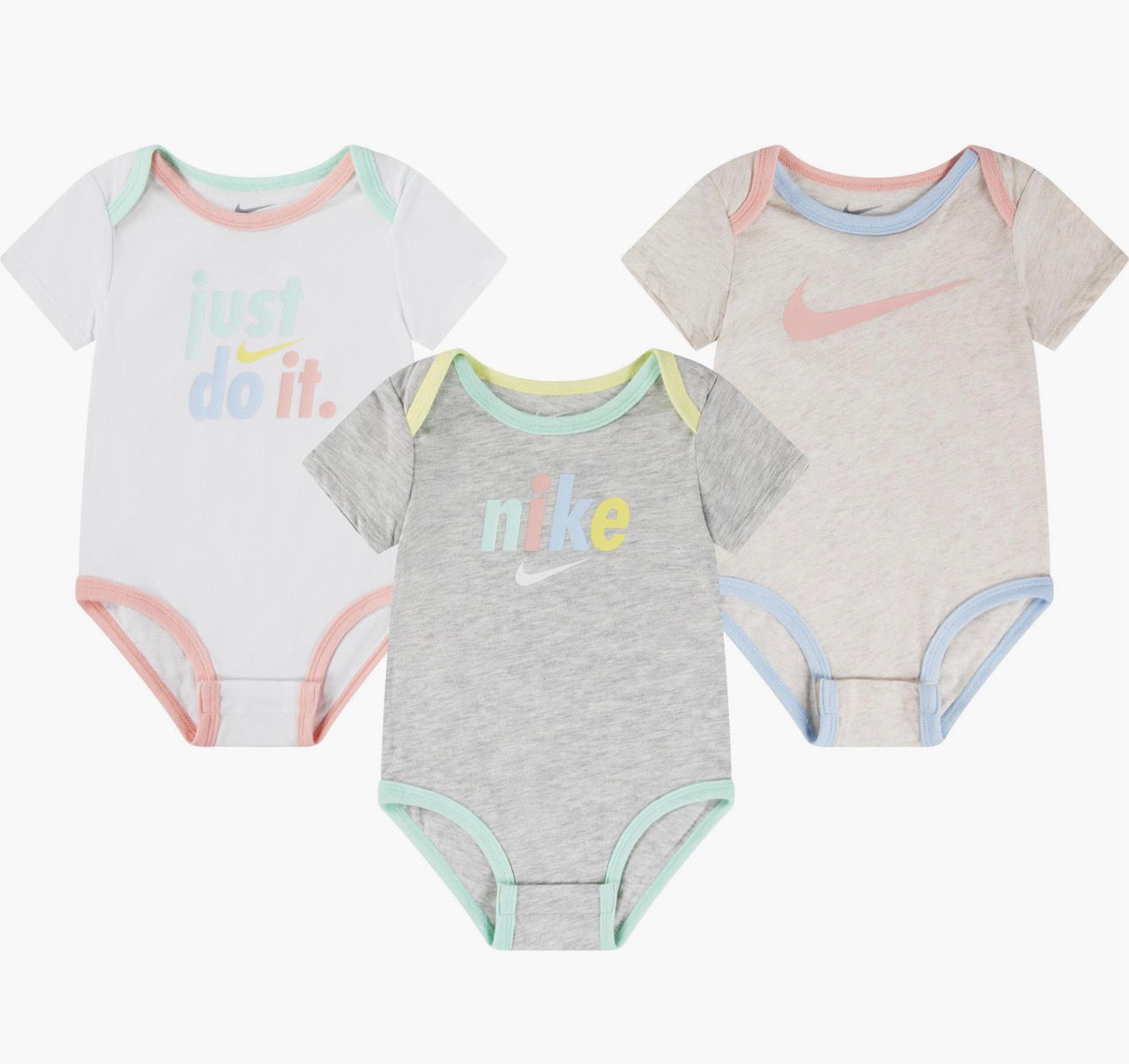 Nike 3 Pk bodysuits 