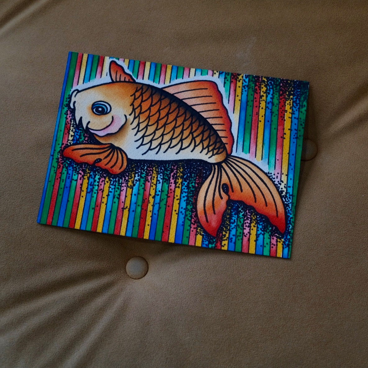 Anthony Original - Koi Fish (7" x 5")