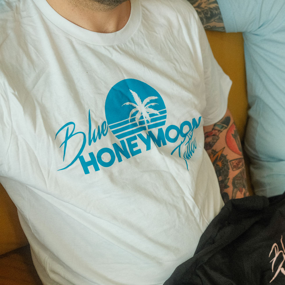 Thumbnail: Blue Honeymoon T-Shirt ~ Original Logo White