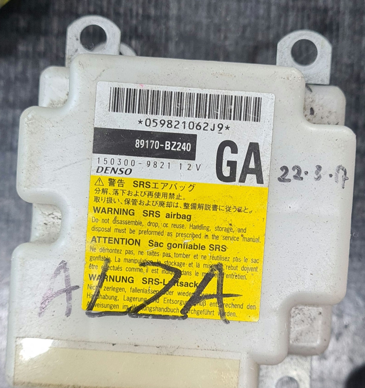 Perodua Airbag ecu GA 89170-BZ240