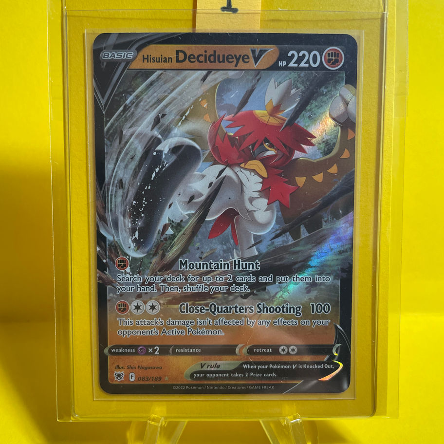 hisuian decidueye card sleeved