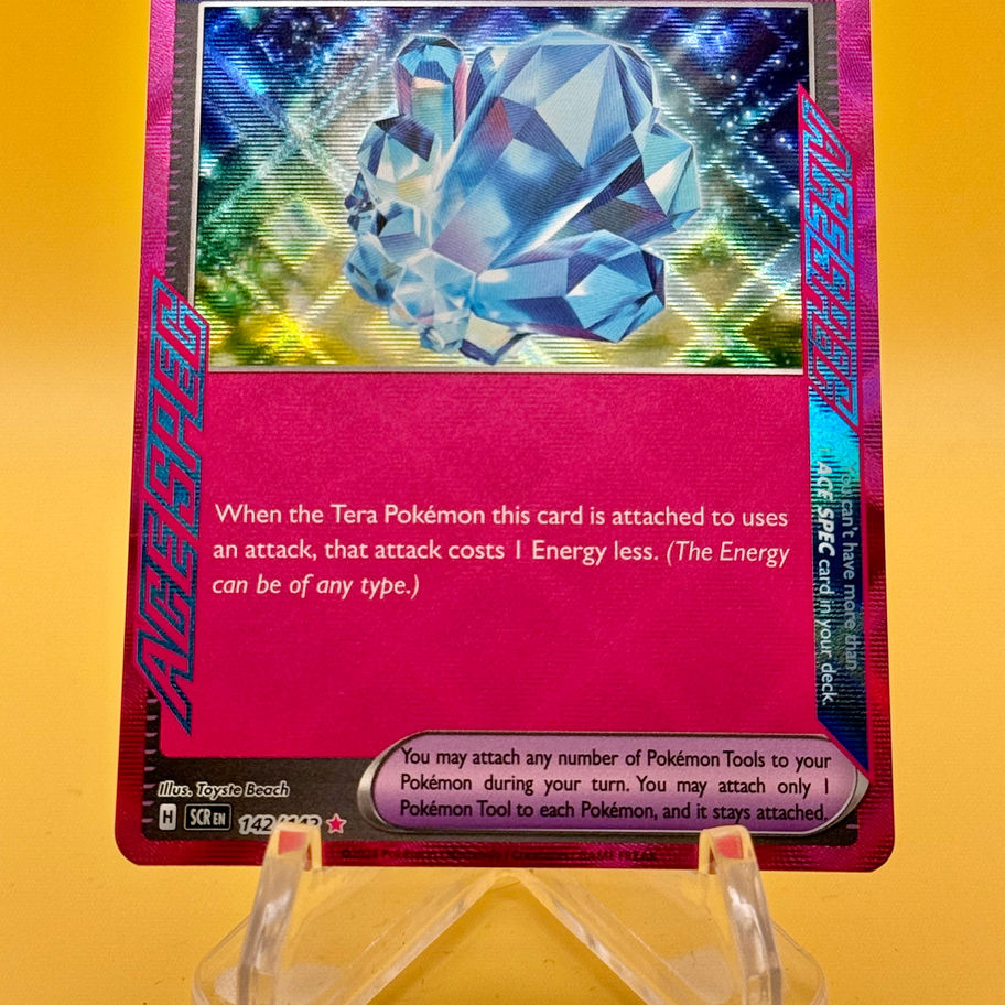 sparkling crystal card front
