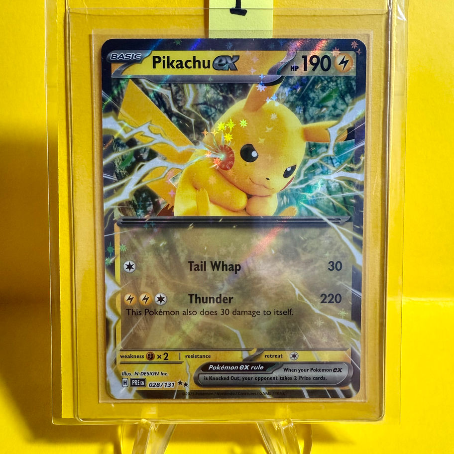 pikachu card sleeved