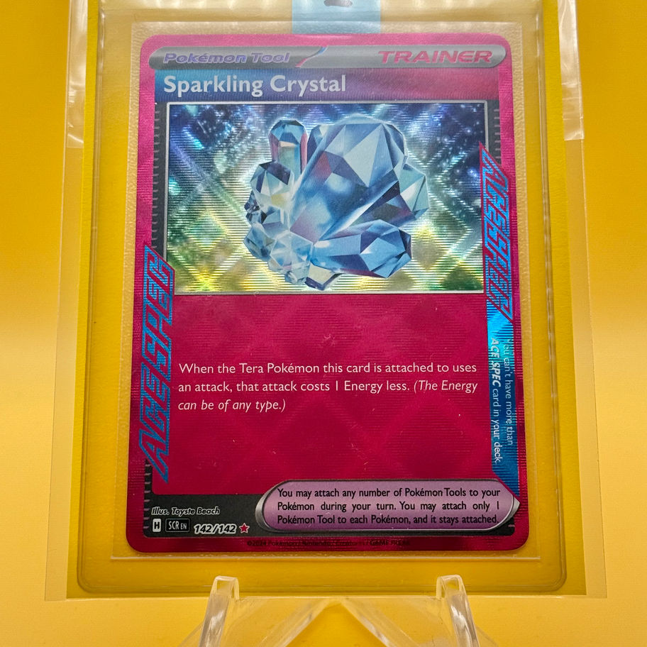 sparkling crystal card sleeved