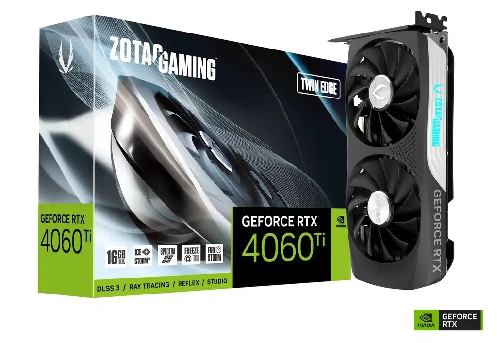 כרטיס מסך ZOTAC GAMING GeForce RTX 4060 Ti 16GB Twin Edge