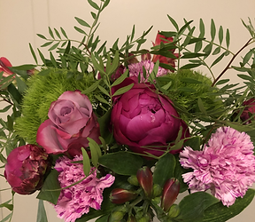Peony hand tied bouquet