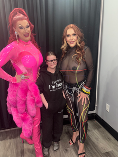 a drag karaoke event held by acclaimed drag queen Kenadie St James and a special guest Macy Manolo!