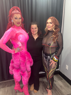 a drag karaoke event held by acclaimed drag queen Kenadie St James and a special guest Macy Manolo!