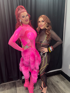 a drag karaoke event held by acclaimed drag queen Kenadie St James and a special guest Macy Manolo!