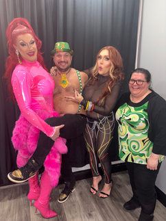 a drag karaoke event held by acclaimed drag queen Kenadie St James and a special guest Macy Manolo!