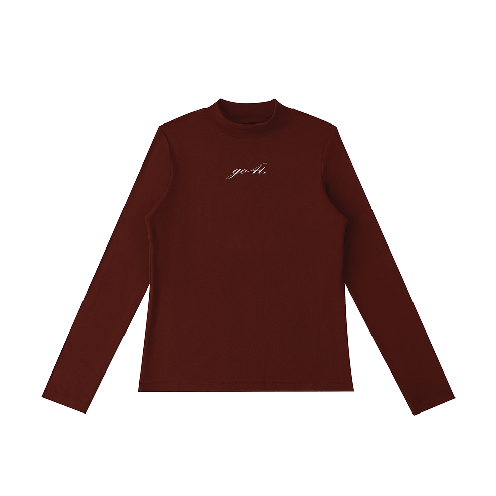 Thumbnail: Essential Mock Neck Long Sleeve T-Shirt 