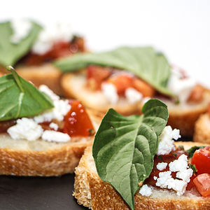 Bruschetta Crostini platter