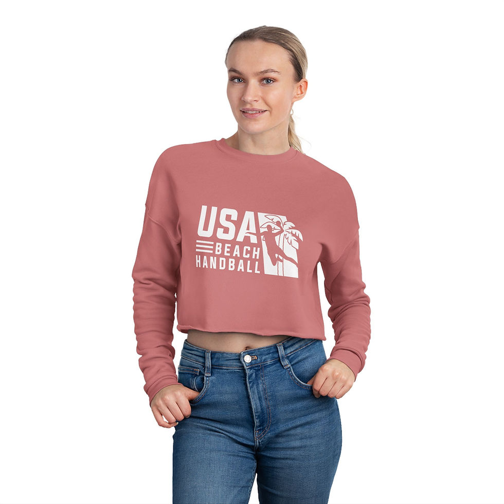 Thumbnail: USA Beach Handball Women's Cropped Sweatshirt