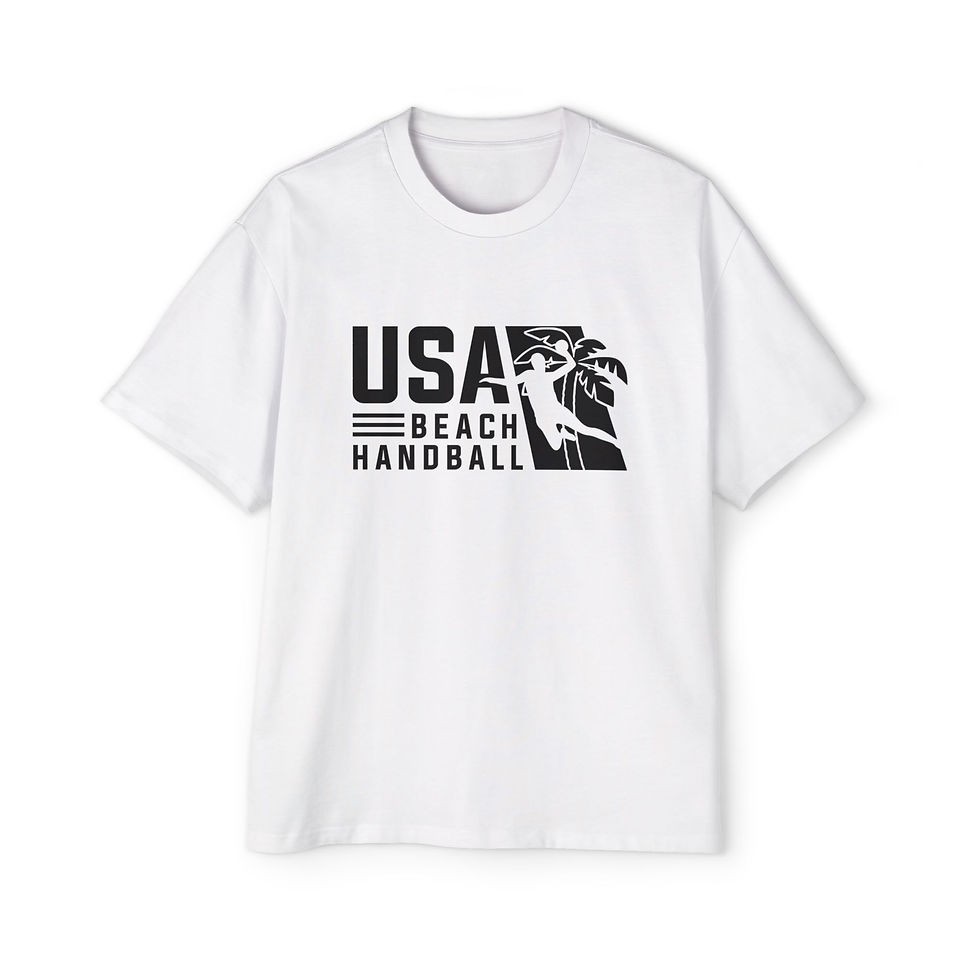 USA Beach Handball Heavy Oversized Tee