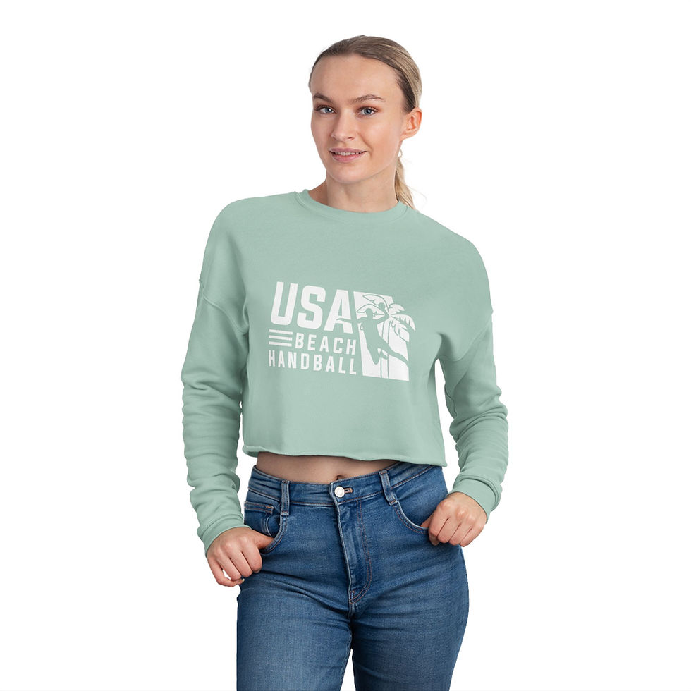 Thumbnail: USA Beach Handball Women's Cropped Sweatshirt