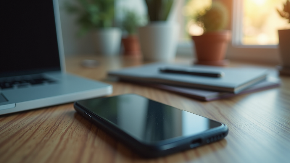 Eye-level view of a smartphone displaying a legal app interface
