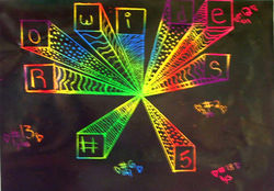 1-Point Perspective Scratch Art