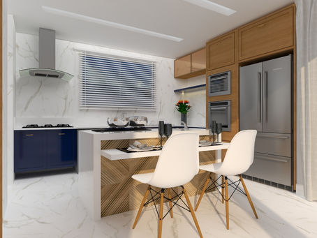 Cozinha com ilha ou com península?