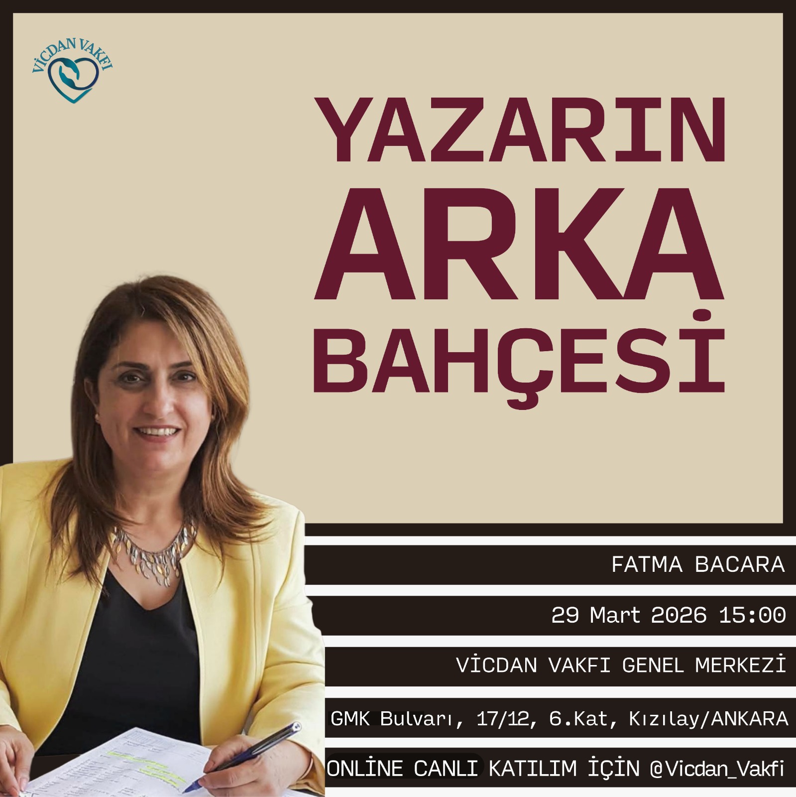 Etkinlik: YAZARIN ARKA BAHÇESİ