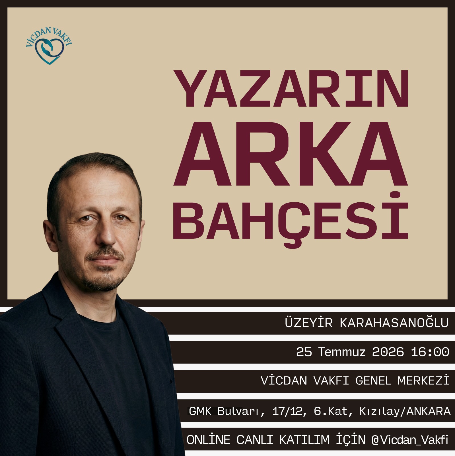Etkinlik: YAZARIN ARKA BAHÇESİ