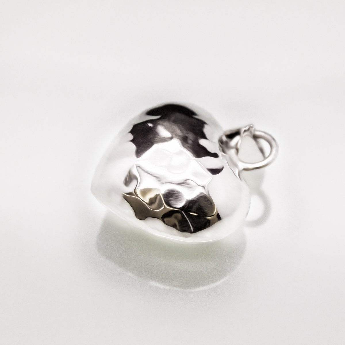 Llamador de Angel de corazon martillado