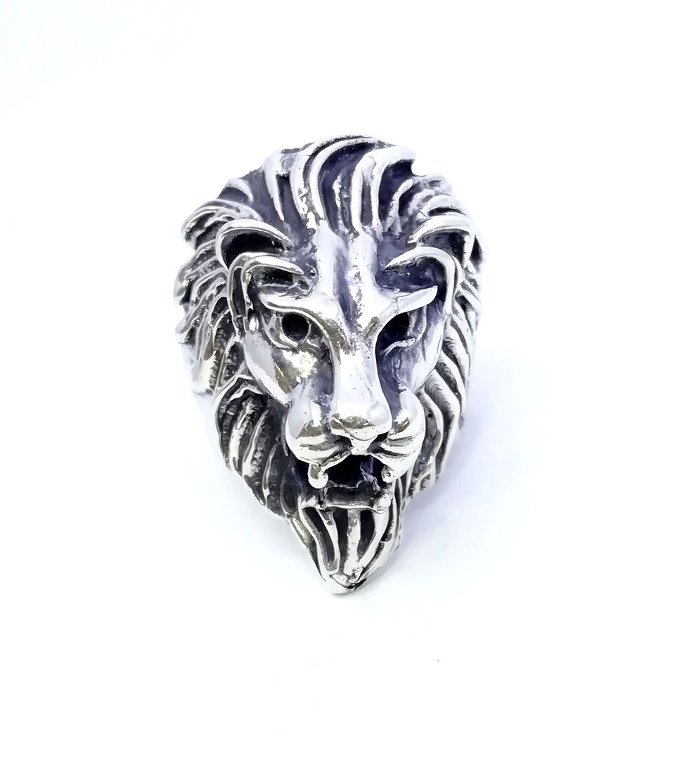 Miniatura: Anillo cabeza de león Grande 