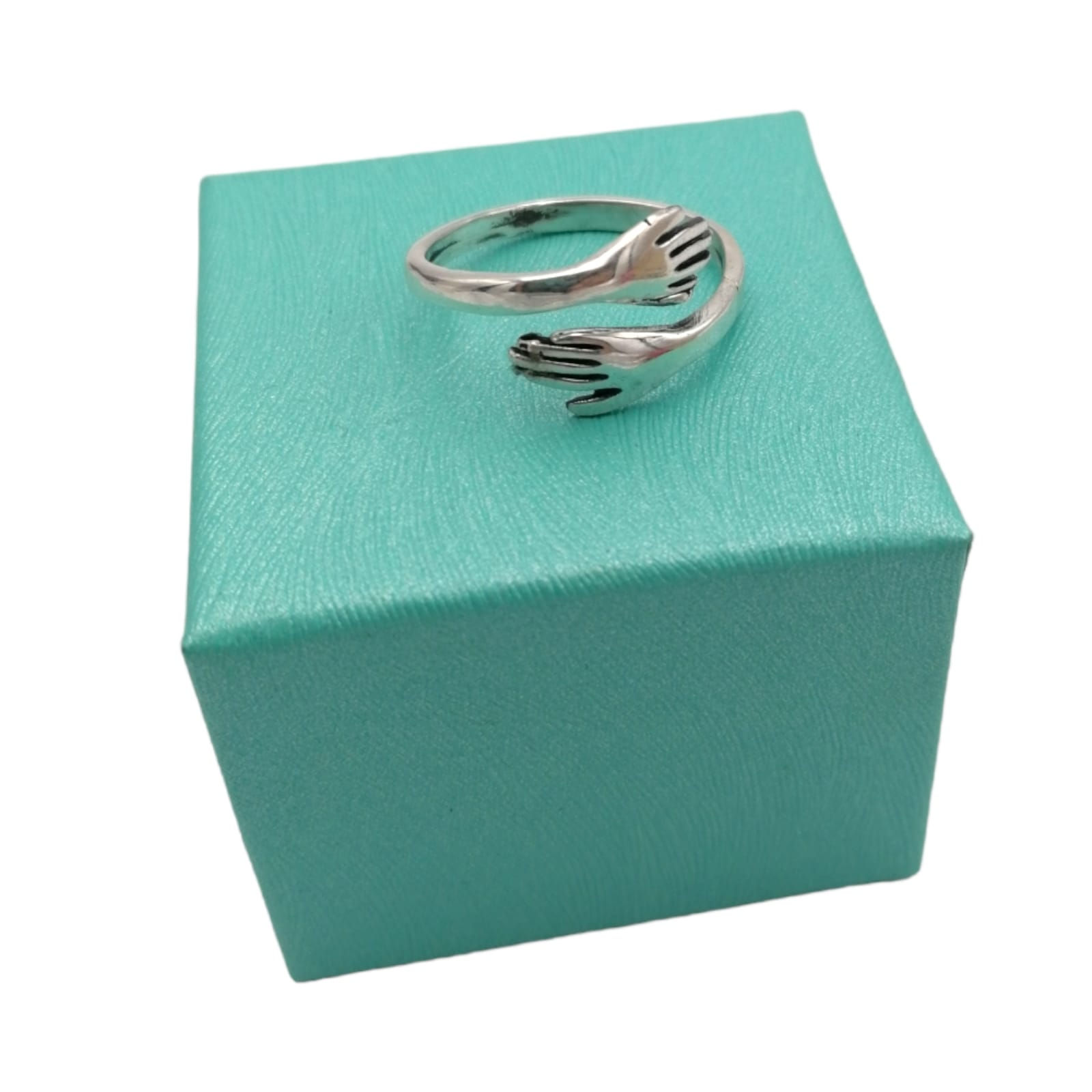 Anillo abrazo de amor plata.925