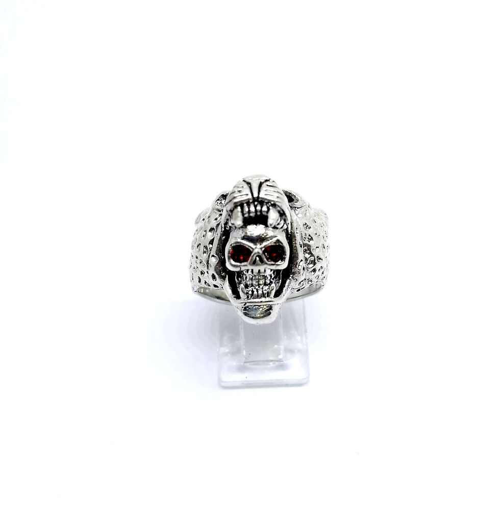 Thumbnail: Anillo Guerrero Jaguar con cráneo 