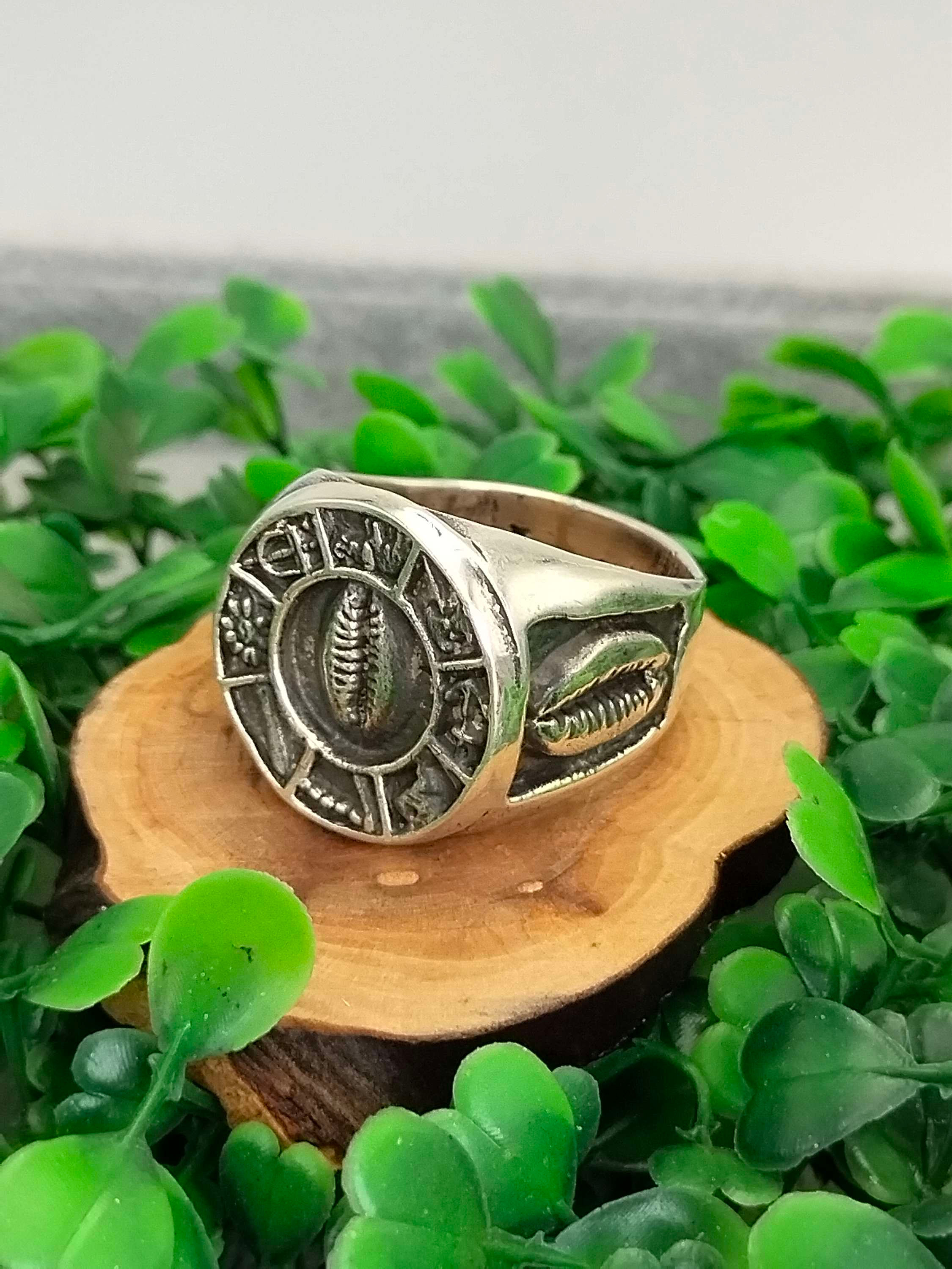 Anillo Sello Eleguá Plata.925