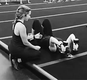 Greenville SC Personal Trainer taking postpartum client through a core and upper body workout Gray Training Personal Training