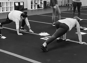 Personal training client consultation and mobility screening at Gray Training Personal Training Studio