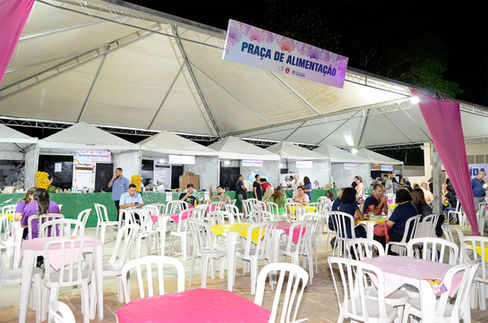 Área de alimentação da Festa das Orquídeas de 2023
