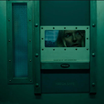 Prison cell sliding hatch 