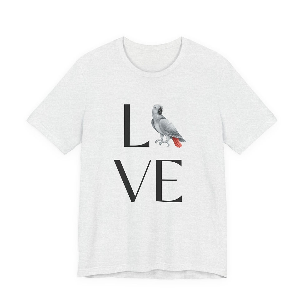 Thumbnail: African Grey love Short Sleeve Tee