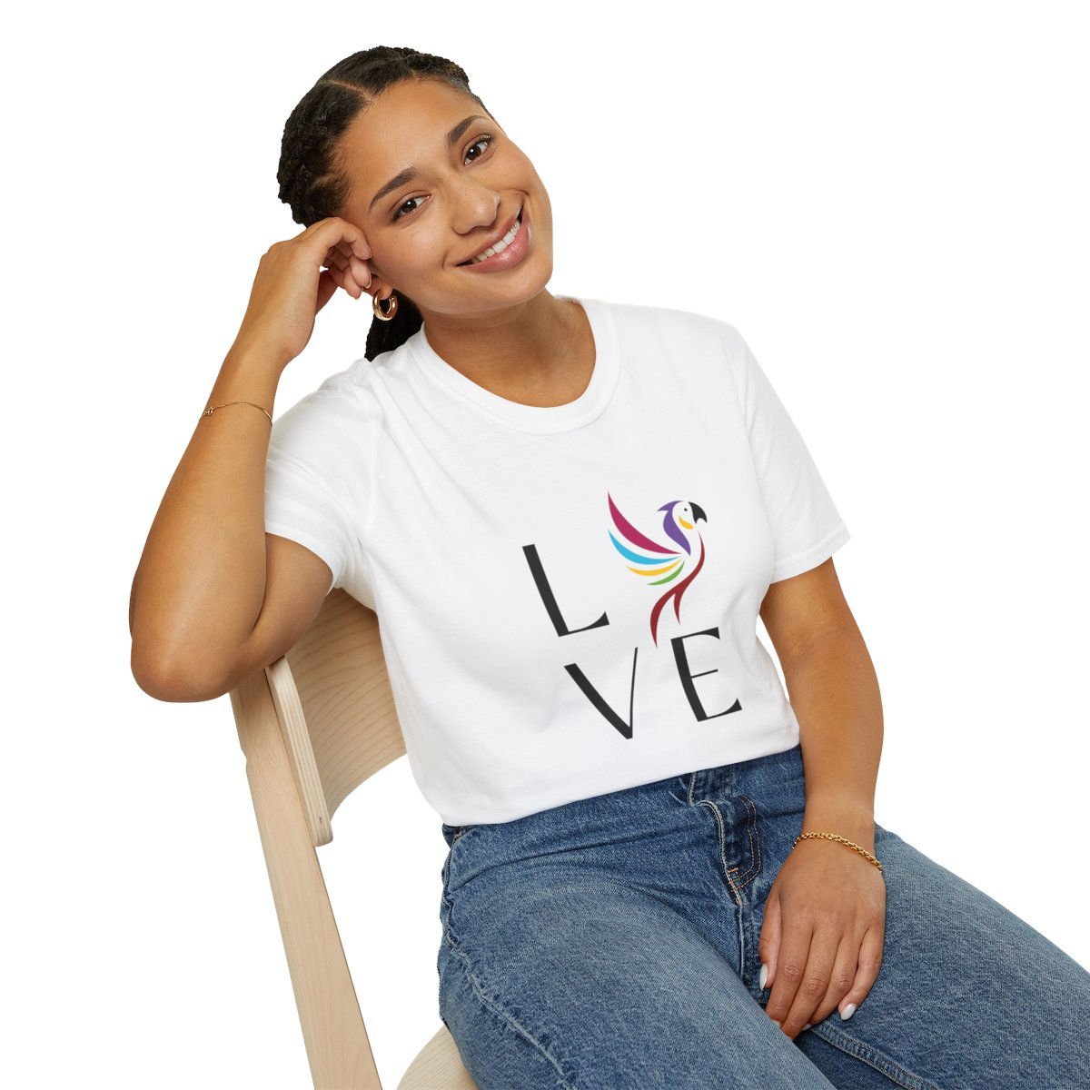 La camiseta Plumery love Softstyle