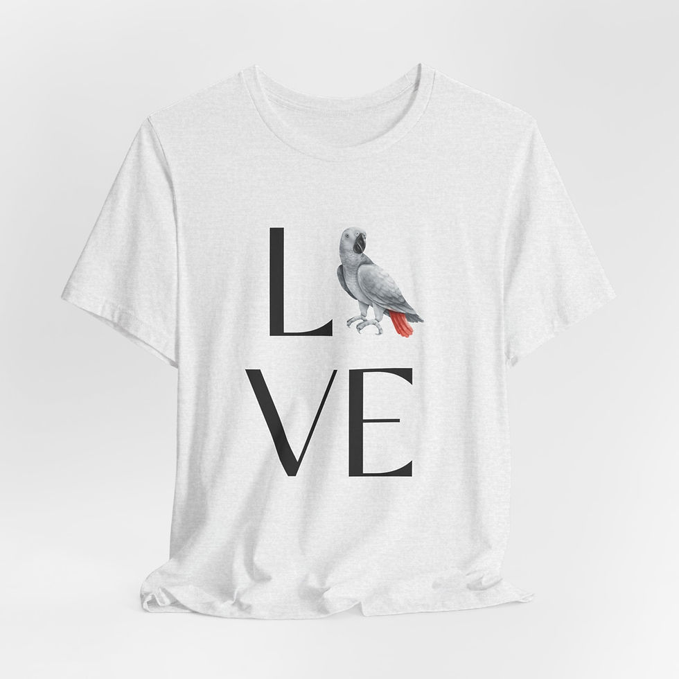 Thumbnail: African Grey love Short Sleeve Tee