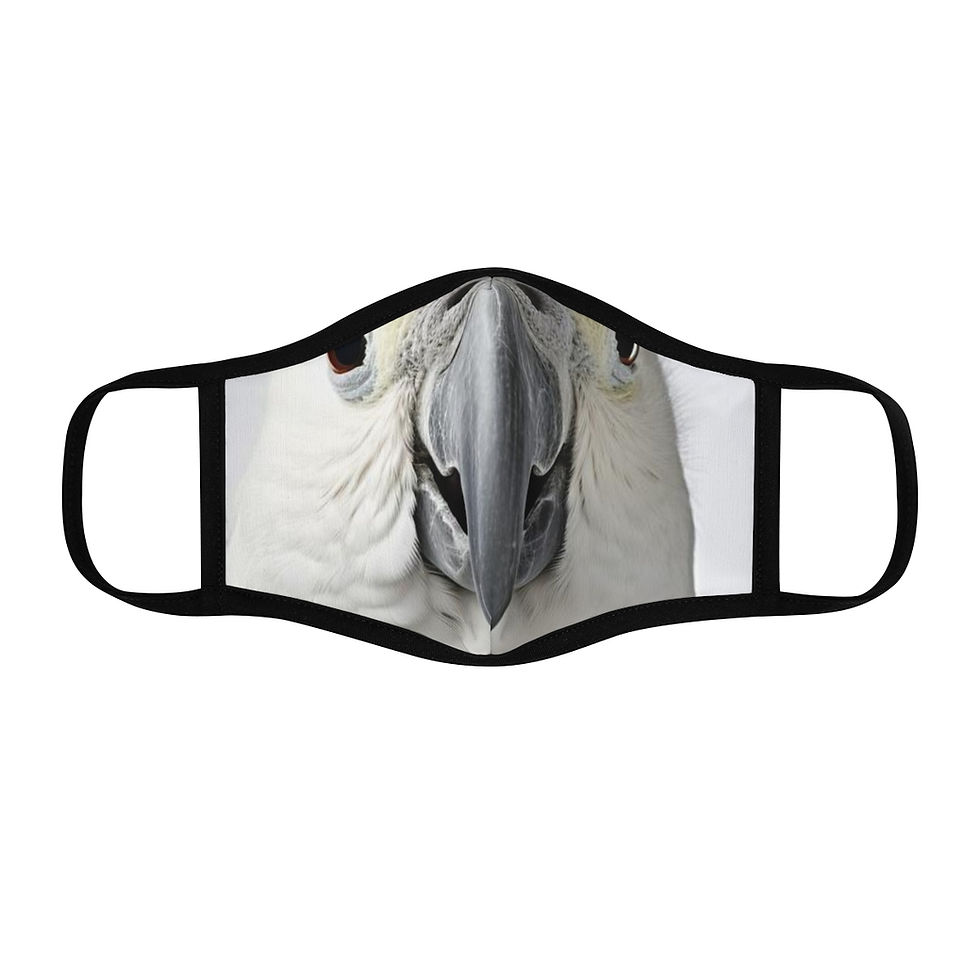 Thumbnail: Copy of Fitted Polyester Face Mask- Cockatoo
