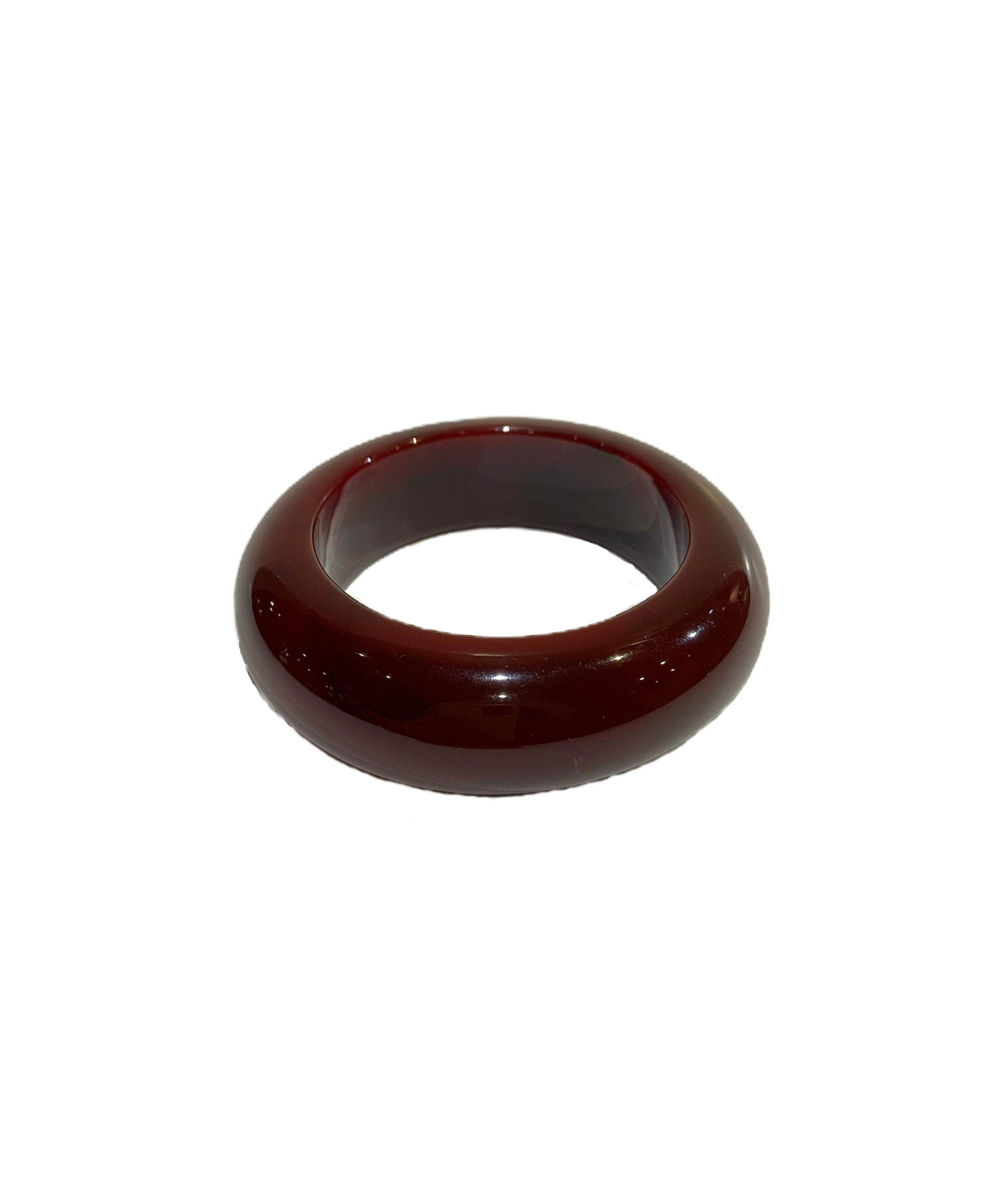 BRACELETE RESINA BORDÔ REDONDO