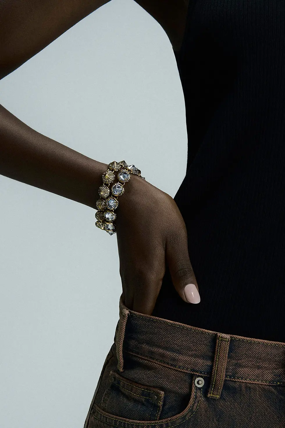 Miniatura: KIT DE PULSEIRA SPIKE ORION ZIRCONIA OURO