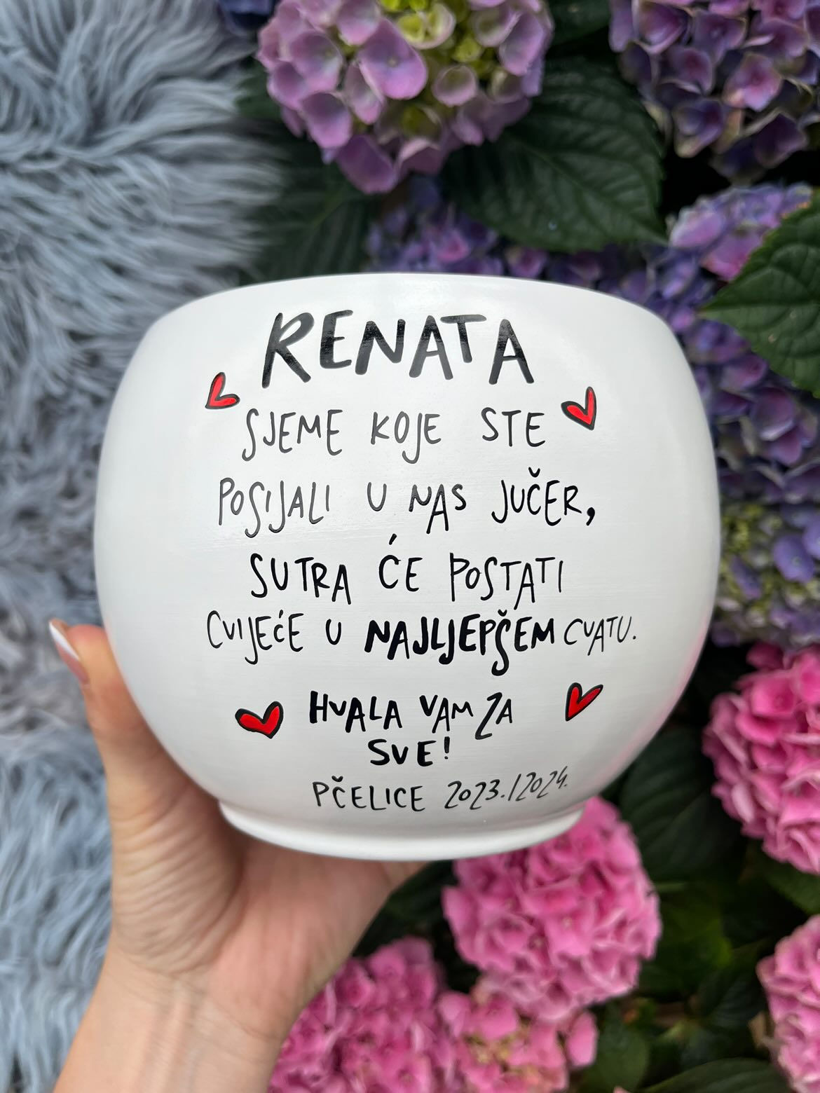 TEGLICE ZA CVIJEĆE za učiteljice/tete (+naziv grupe)