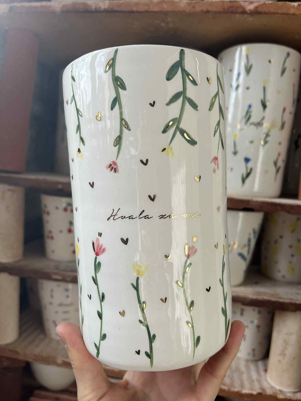 Unikatna vaza - hvala za vse