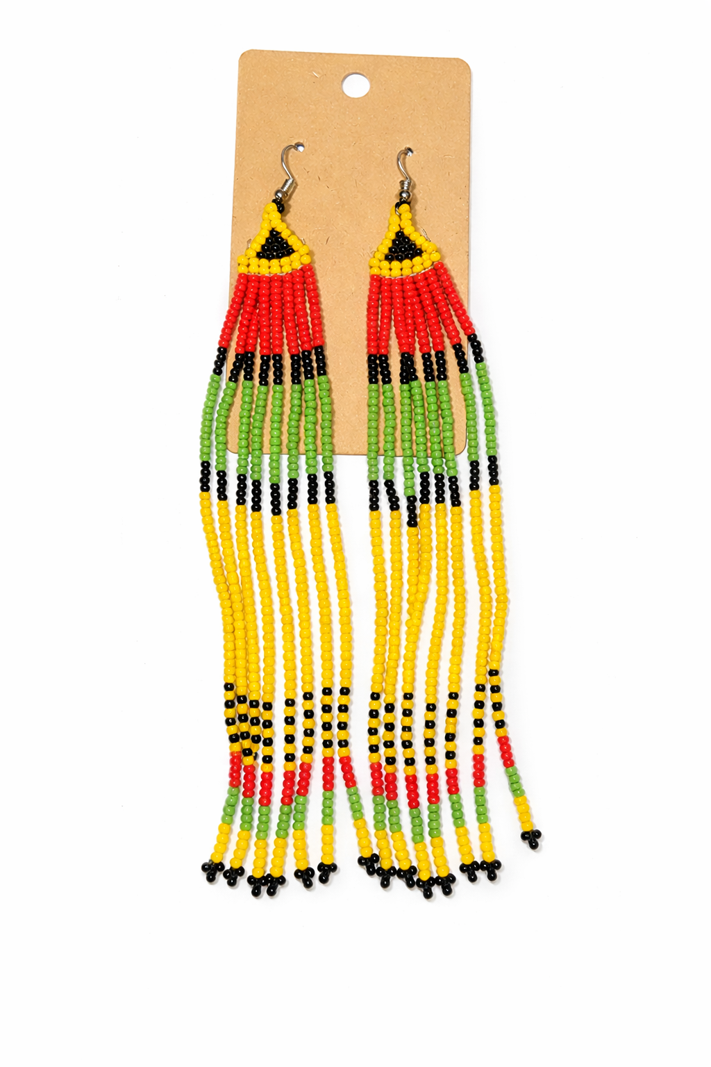Beaded Maasai Fringe Earrings