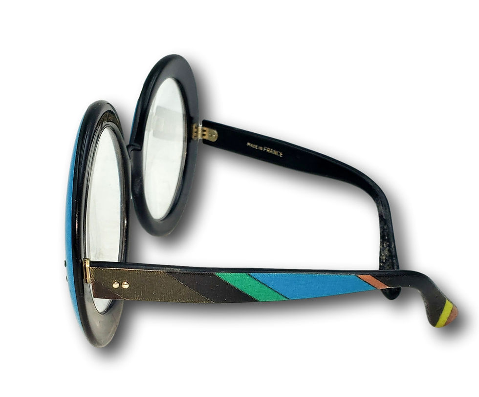 Thumbnail: Vintage Emilio Pucci Round Eyeglasses – Made in France, c. 1960s/1970s
