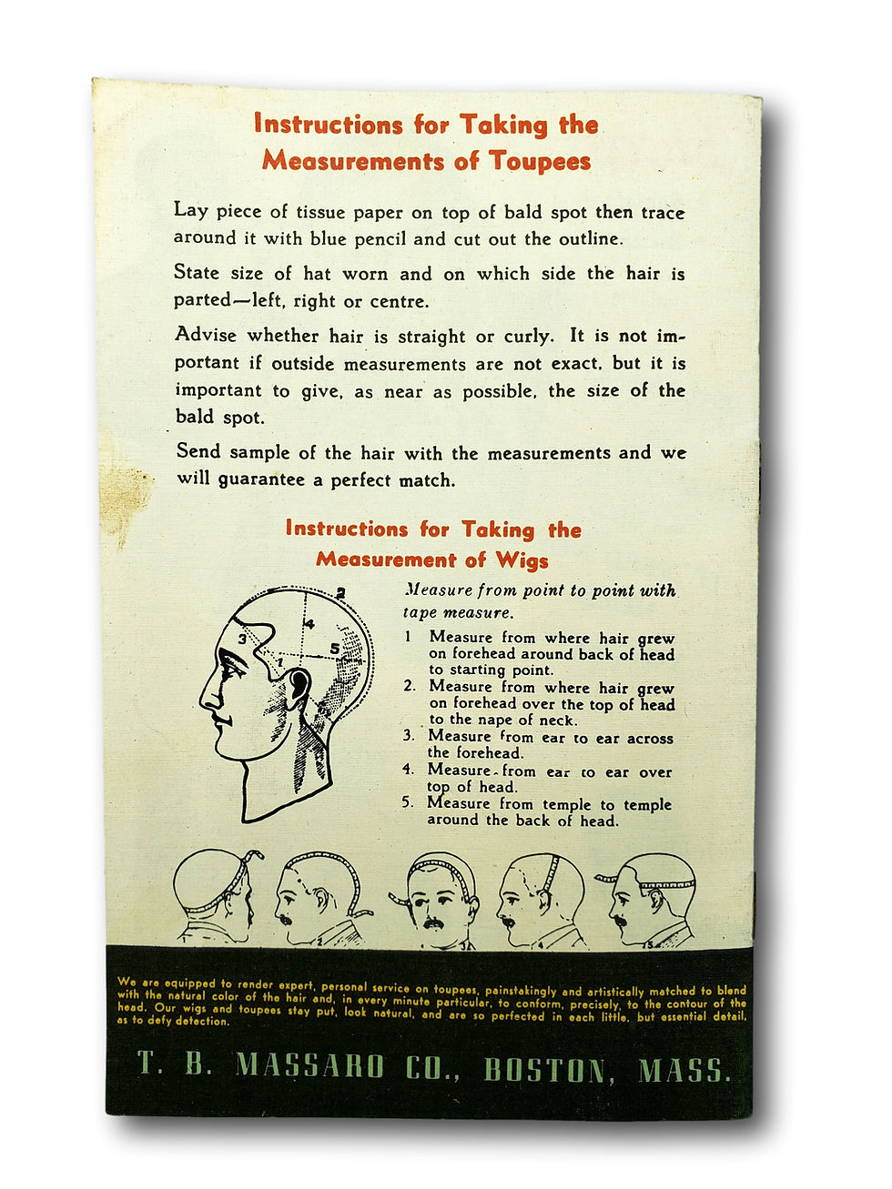 Thumbnail: Vintage Massaro “The Master” Beauty & Wig Advertising Booklet (Boston)
